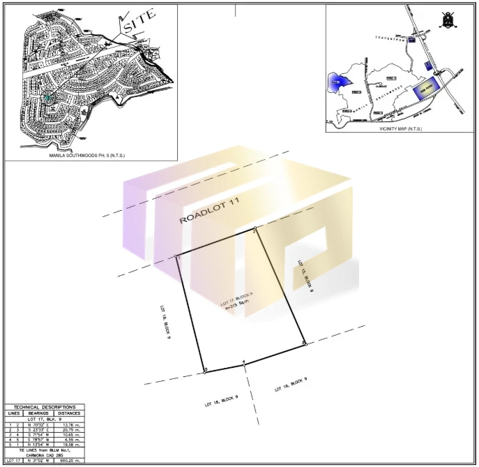 RESIDENTIAL LOT AT MANILA SOUTHWOODS RESIDENTIAL ESTATES 5 (04) FOR SALE image 5